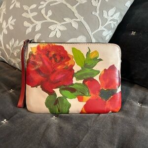 Patricia Nash embellished  Rose 🌹 clutch bag or wristlet